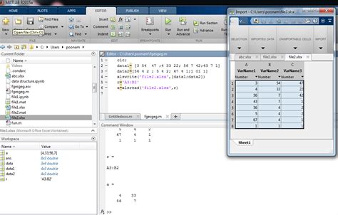 And also take a look at readtable which works faster than xlsread, but generates a table instead. . Xlsread matlab
